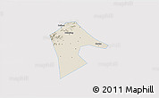 Shaded Relief 3D Map of Mancheng, single color outside