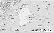 Silver Style 3D Map of Mancheng