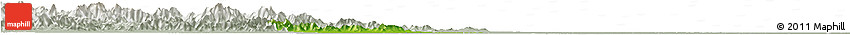 Physical Horizon Map of Mancheng, lighten, semi-desaturated