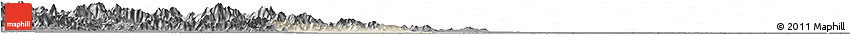 Shaded Relief Horizon Map of Mancheng, darken, desaturated Shaded Relief Horizon Map of Mancheng, darken, desaturated