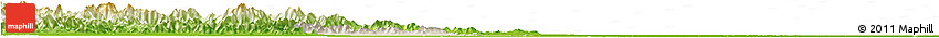 Shaded Relief Horizon Map of Mancheng, physical outside Shaded Relief Horizon Map of Mancheng, physical outside