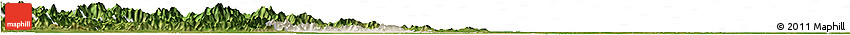 Shaded Relief Horizon Map of Mancheng, satellite outside