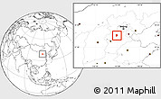 Blank Location Map of Mancheng