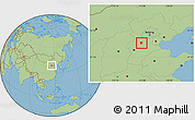 Savanna Style Location Map of Mancheng