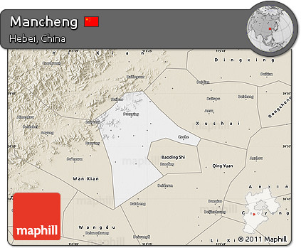 Classic Style Map of Mancheng
