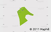 Physical Map of Mancheng, cropped outside