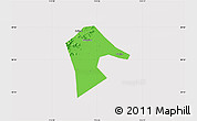 Political Map of Mancheng, cropped outside
