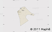 Shaded Relief Map of Mancheng, cropped outside