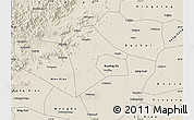 Shaded Relief Map of Mancheng