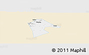 Classic Style Panoramic Map of Mancheng, single color outside