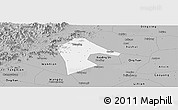 Gray Panoramic Map of Mancheng