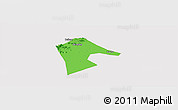 Political Panoramic Map of Mancheng, cropped outside