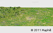 Satellite Panoramic Map of Mancheng