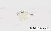 Shaded Relief Panoramic Map of Mancheng, cropped outside