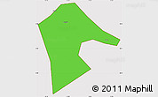 Political Simple Map of Mancheng, cropped outside