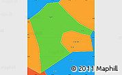 Political Simple Map of Mancheng