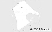 Silver Style Simple Map of Mancheng