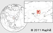 Blank Location Map of Pingquan