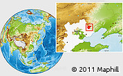 Physical Location Map of Pingquan, highlighted parent region