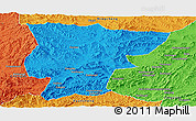 Political Panoramic Map of Pingquan