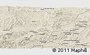 Shaded Relief Panoramic Map of Pingquan