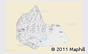 Classic Style 3D Map of Pingshan, single color outside