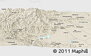 Shaded Relief Panoramic Map of Pingshan