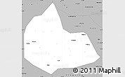 Gray Simple Map of Pingshan