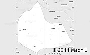 Silver Style Simple Map of Pingshan