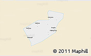 Classic Style 3D Map of Qing Yuan, single color outside