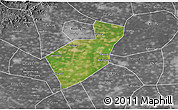 Satellite 3D Map of Qing Yuan, desaturated