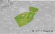 Satellite 3D Map of Qing Yuan, lighten, desaturated