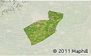 Satellite 3D Map of Qing Yuan, lighten