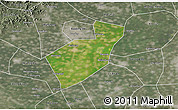 Satellite 3D Map of Qing Yuan, semi-desaturated