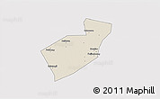 Shaded Relief 3D Map of Qing Yuan, cropped outside
