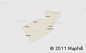 Shaded Relief 3D Map of Qing Yuan, single color outside
