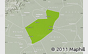 Physical Map of Qing Yuan, lighten, semi-desaturated