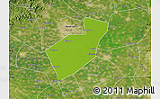 Physical Map of Qing Yuan, satellite outside