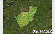 Satellite Map of Qing Yuan, darken