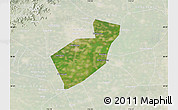 Satellite Map of Qing Yuan, lighten