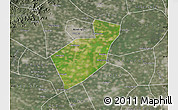 Satellite Map of Qing Yuan, semi-desaturated