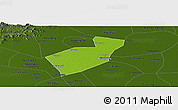 Physical Panoramic Map of Qing Yuan, darken