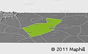Physical Panoramic Map of Qing Yuan, desaturated