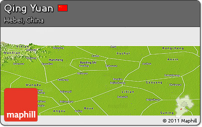 Physical Panoramic Map of Qing Yuan