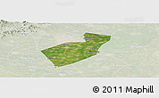 Satellite Panoramic Map of Qing Yuan, lighten