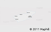 Silver Style Panoramic Map of Qing Yuan, single color outside