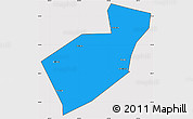 Political Simple Map of Qing Yuan, cropped outside