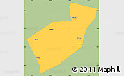 Savanna Style Simple Map of Qing Yuan, single color outside