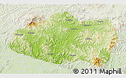 Physical 3D Map of Qinglong, lighten