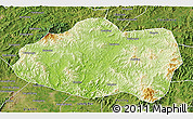 Physical 3D Map of Qinglong, satellite outside